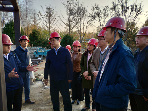 省政府欧阳煌副秘书长检查指导北京世园会湖南展园项目建设