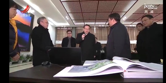 易炼红省长视察我院规划设计的江西省横峰县现代农业示范园