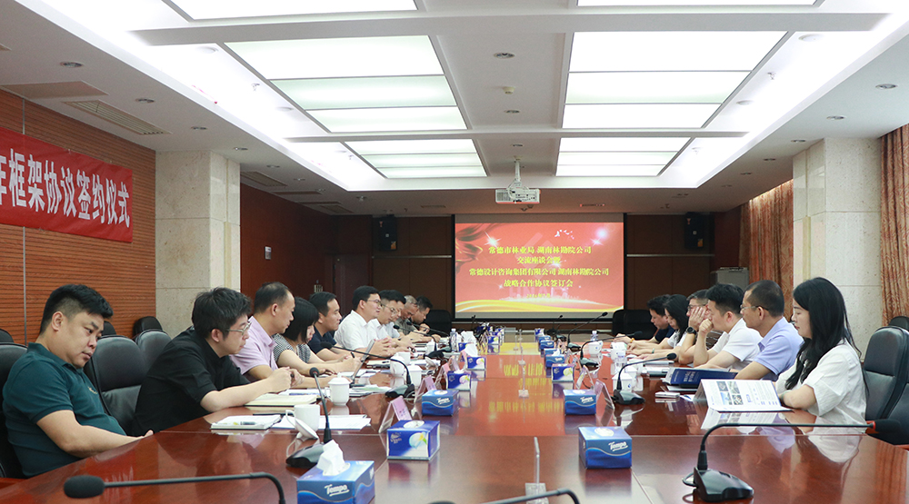 公司与常德设计咨询集团有限公司签订战略合作协议