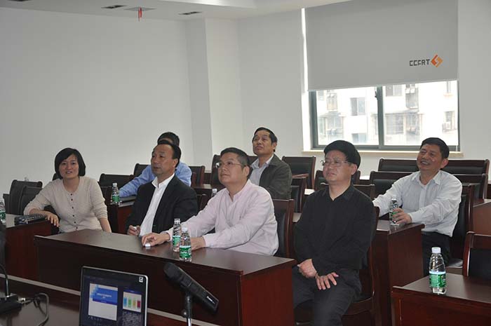 省委农村工作部蔡部长调研全省林业信息化建设和中部林权交易服务中心建设